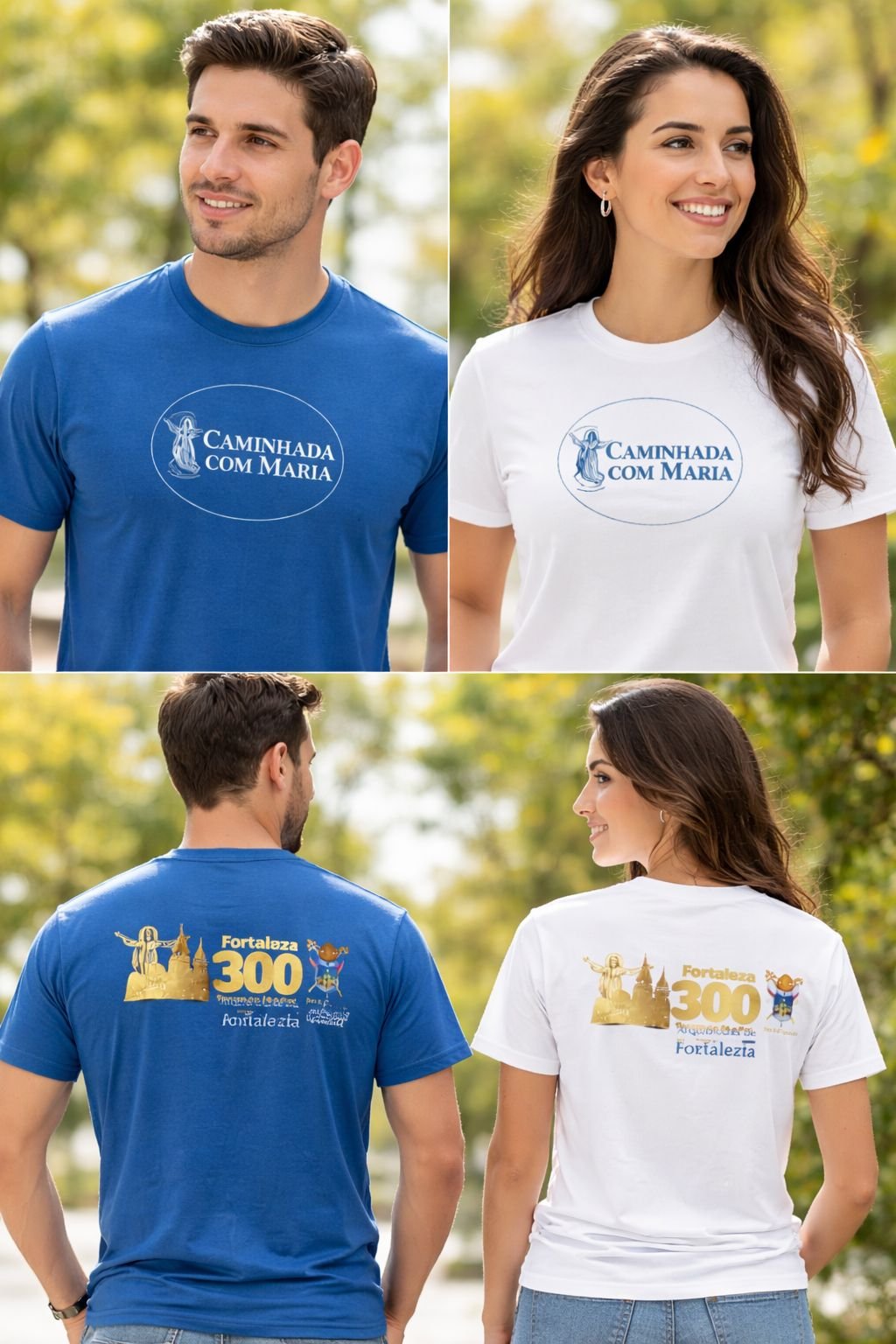 Camiseta oficial da Caminhada com Maria